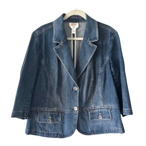 Talbots Blue Denim Blazer